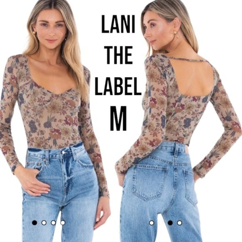 LANI THE LABEL ALICE FLORAL BODYSUIT - M